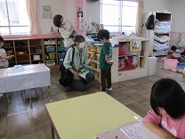 4歳児部屋での生活の写真