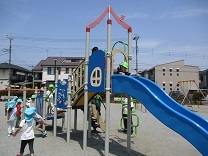 公園での自由遊びの写真