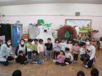 エコクマエコアラとりす組の集合写真