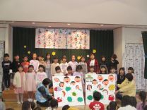 写真：卒園制作の看板