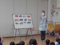 パネルシアターをしているところ