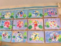 写真:5歳児の製作