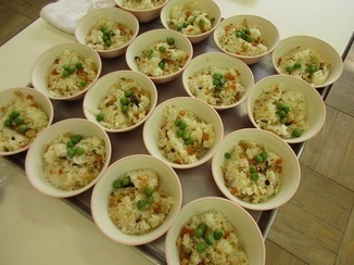 グリンピースご飯