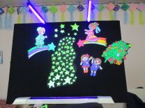 七夕のブラックシアターの写真