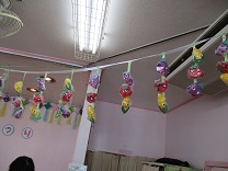 ホールの飾りの写真