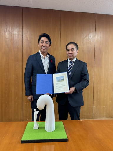 表敬訪問当日の写真