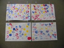 写真:野菜スタンプ