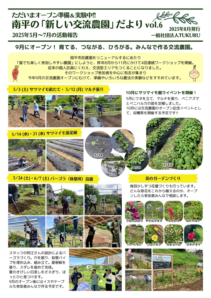 画像:新しい交流農園だより6表