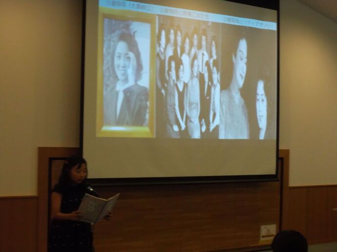 平和派遣生による発表の様子