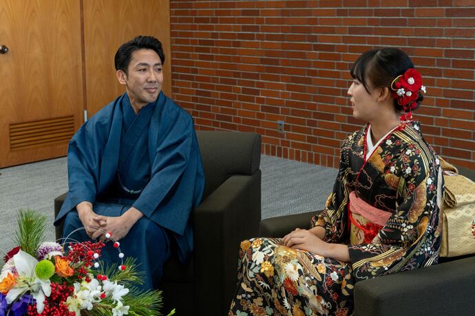 対談の様子の写真