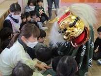 獅子舞の写真