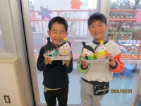 5歳児のひな人形紹介の写真です。