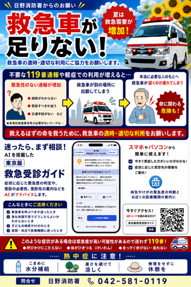 救急車の適時・適切な利用